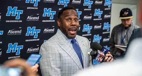 Middle Tennessee Nation, the time is NOW for #MTSU! Absolutely loving the grit Coach Derek Mason has shown. Getting a buzz around the program is the start! I’m expecting massive things going forward! Let’s ride! #Trueblue #CFB