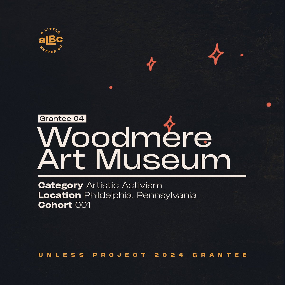 📣We are so deeply honored to have been selected by @alittlebetterco as The Unless Project Artistic Activism Grant Awardee!