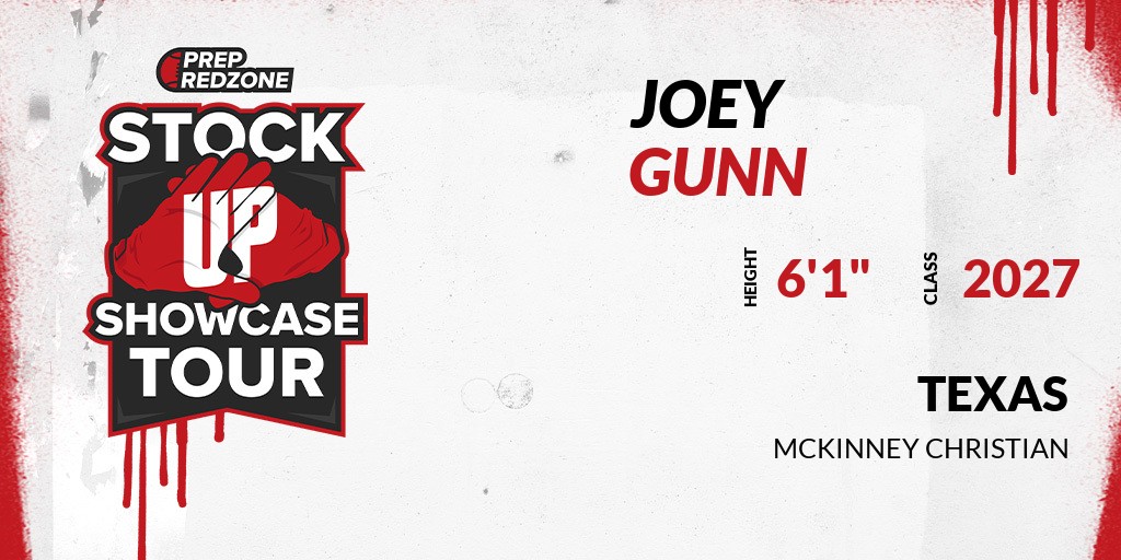 Welcome Class of 2027 Joey Gunn (<a href="/JoeyGunnn/">Joey Gunn</a>) of Mckinney Christian Academy to the <a href="/PrepRedzoneTX/">Prep Redzone Texas</a> Showcase on January 7th @ Fort Worth. 

🔥🏈 #PRZStockUpTX 🏈🔥

Register NOW! 👇  prepredzone.com/events/