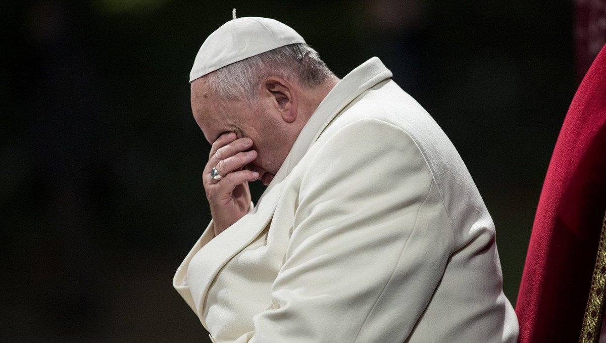 Embarrassed Pope Suddenly Realizes He's Been Reading The Bible Upside Down This Whole Time buff.ly/34kH2N7