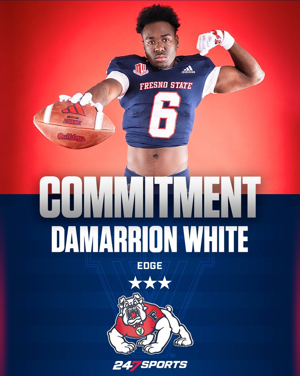 BREAKING: El Cajon (Calif.) Granite Hills edge rusher Damarrion White has committed to #FresnoState and went in-depth on why he chose the #Bulldogs 247sports.com/Article/san-di…