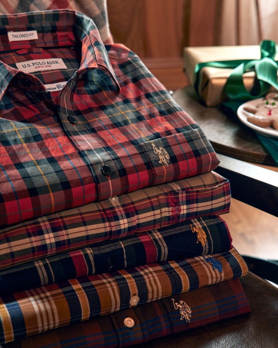 Dress to impress at all your holiday gatherings with one of our perfect plaid shirts. #USPoloAssn #USPAstyle #MensFashion #HolidayStyle
