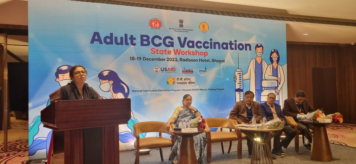 #NISHTHA facilitated a state-level training workshop for district #TB and #Immunization officers in #Bhopal, #MadhyaPradesh. This kickstarts a controlled #BCG #vaccination study across 26 districts, paving the way for a national precedent in health protection against TB.