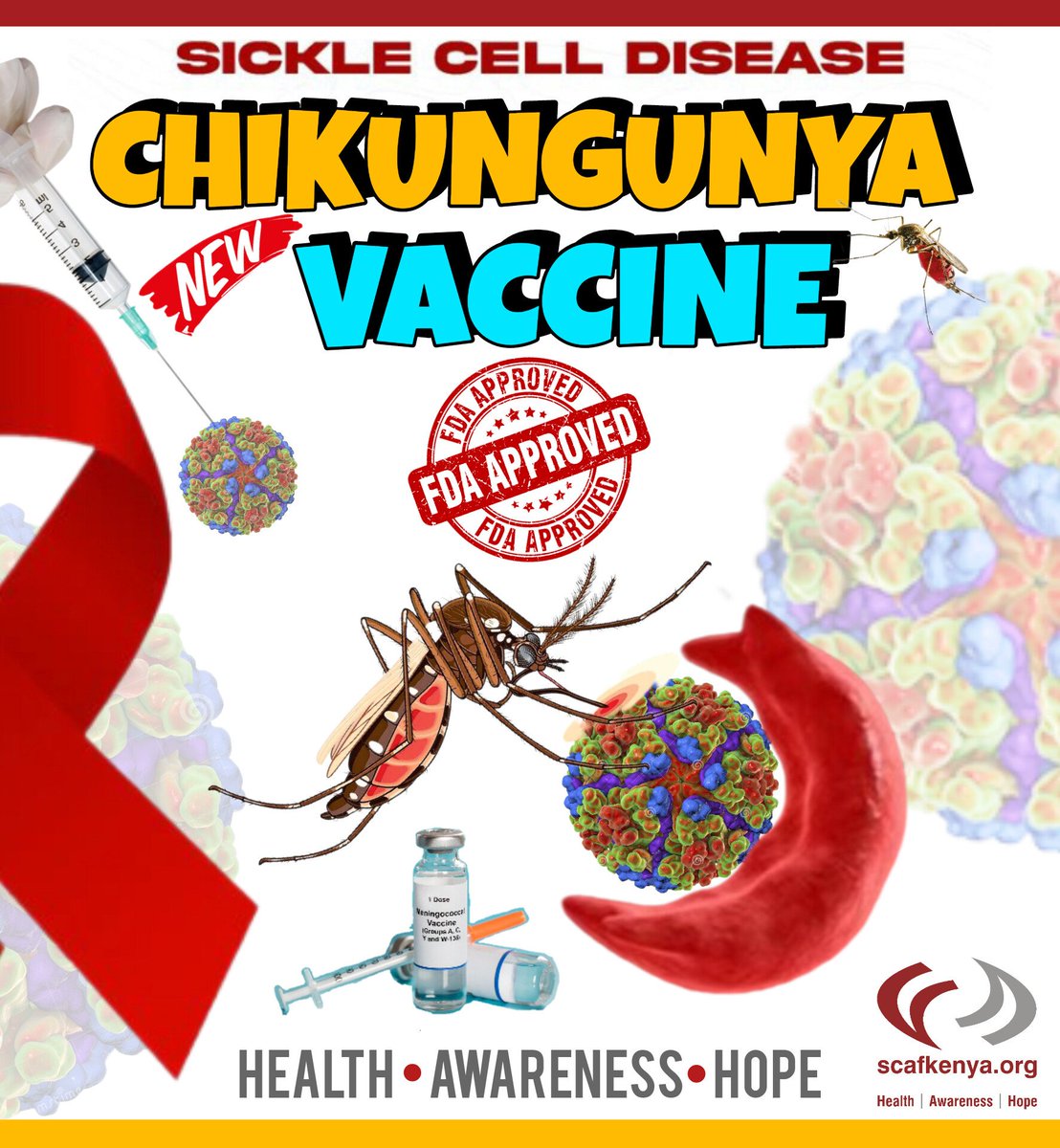 SCAFKenya's tweet image. 💉 Could this 𝐍𝐞𝐰 #Vaccine spell the End for 𝐂𝐇𝐈𝐊𝐔𝐍𝐆𝐔𝐍𝐘𝐀 in the Coastal Regions?

🧬 Could the 𝐅𝐃𝐀'𝐬 greenlit vaccine open  up fresh avenues for #Prophylaxis in the realm of #PLWSCD.
#Chikungunya #SickleCellDisease #FDA
 read more here;-
whatsapp.com/channel/0029Va…