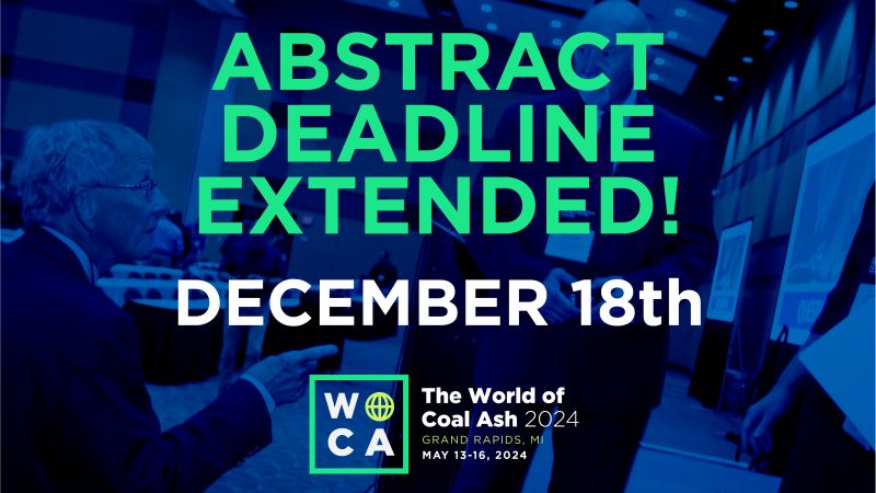Today is the last day to submit an abstract for #WOCA2024. If you are attending the biggest and best #coalash conference in the world and want to present to this diverse audience, get your abstract in today: worldofcoalash.org/speakers/