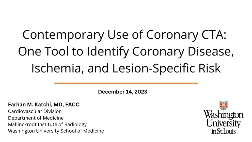 Last week's Medicine Grand Rounds video presentation is now available for viewing on our #WUDeptMedicine YouTube Channel.⁠ ⁠ Farhan M. Katchi, MD, FACC @FKatchiMD @WashUCardiology @MIRImaging @WUSTLmed presented. ⁠⁠ Click the link for the presentation> l8r.it/r1zt