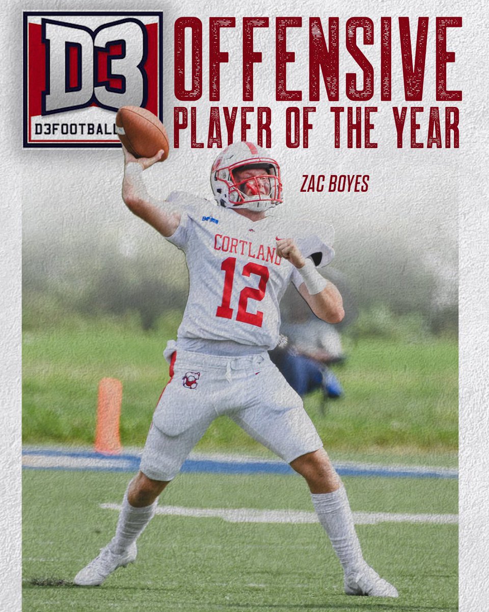 Who else? @ZtB1224 is your 2023 <a href="/d3football/">D3football.com</a> Region II Offensive Player of the Year! 

#DragonRising | #Team118