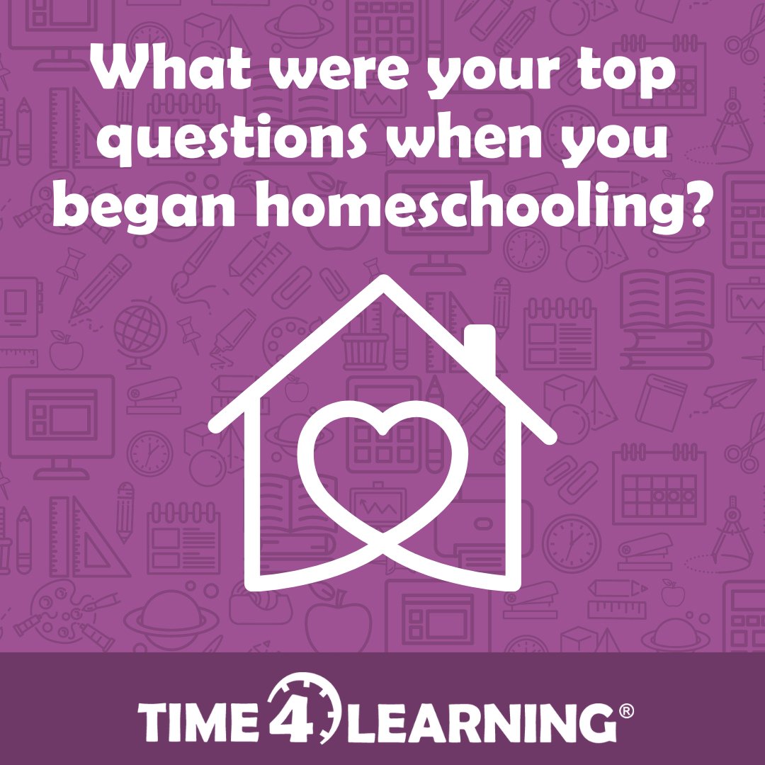 Time4Learning's tweet image. Veteran homeschoolers -- what were your top questions when you began homeschooling? (Are you new to homeschooling? Feel free to chime in! We&apos;re happy to help!) #Homeschooling #Education #Time4Learning