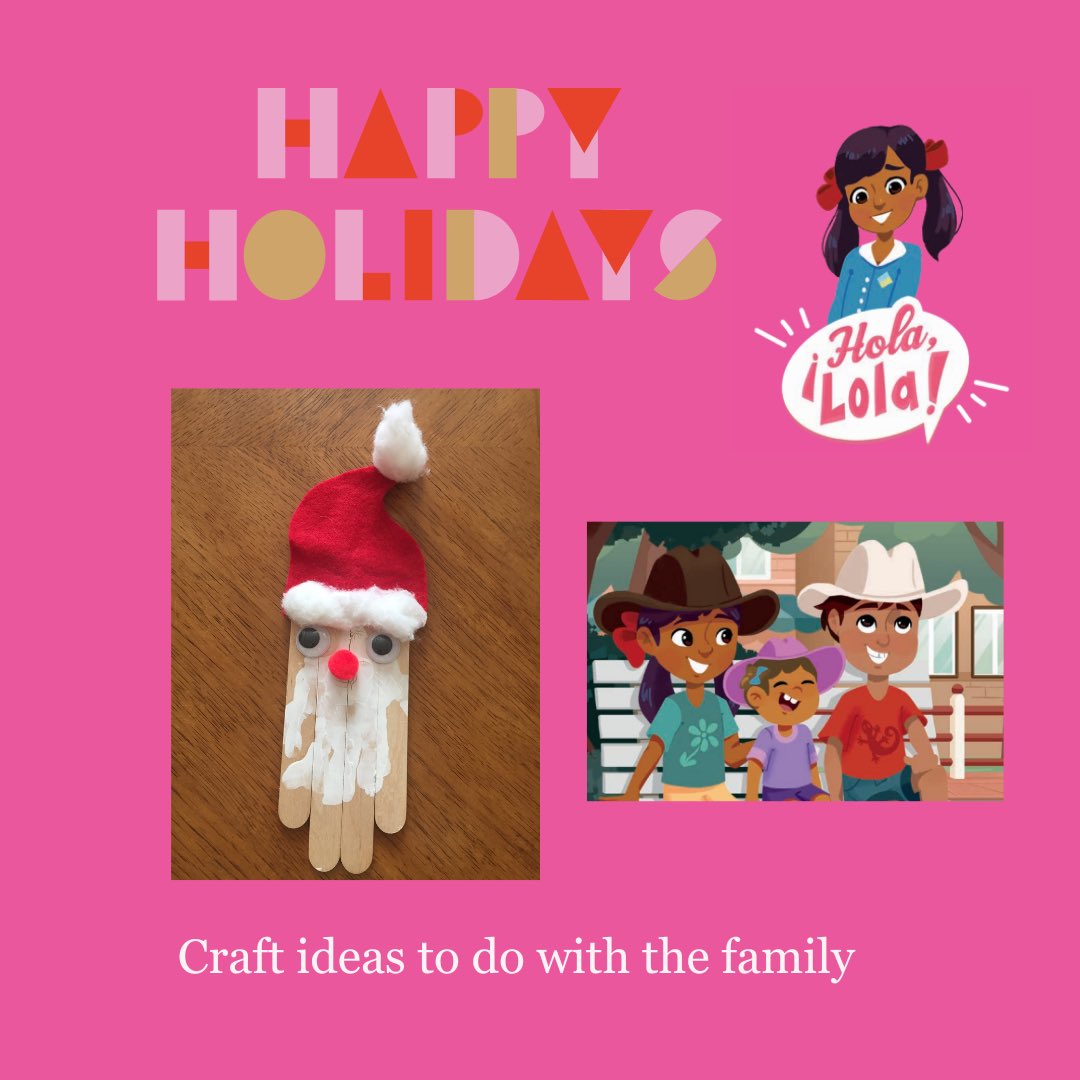 Looking for craft ideas to do as a family? Lola loves to spend time with her family 💕 ¡Hola, Lola! The Series @capstonepub #holiday #holidaycrafts #bookswelove #bookworm #kidlit #chapterbooksforkids #giftideas
