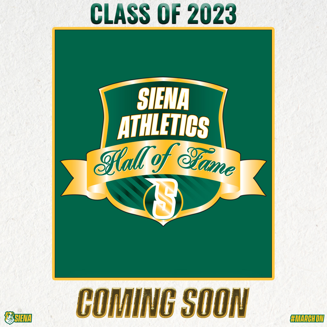 🏅🔜 Following a five-year break, the Siena Athletics Hall of Fame is 🔙 Stay tuned all week long as we unveil our #Classof2023, beginning this afternoon 👀 #MarchOn x #SienaSaints
