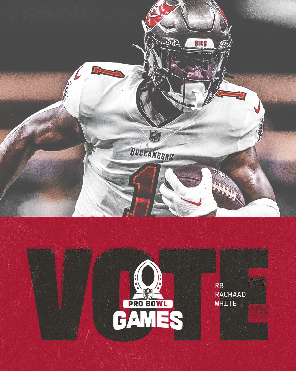 1⃣ repost = 1⃣ #ProBowlVote for <a href="/Chaad_1/">Rachaad White 1️⃣</a> 

🗳️🗳️🗳️