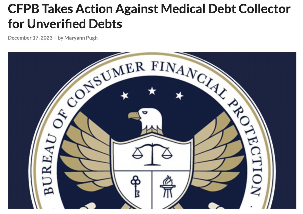 NewEconomyNYC's tweet image. NYS is now 2nd after Colorado to have banned credit bureaus from including medical debt in their reports. 💪🏽

But @CFPB&apos;s discovery of this debt collector&apos;s illegal  practices reminds us: there&apos;s more work to be done to protect people from medical debt exploitation. #DefendCFPB