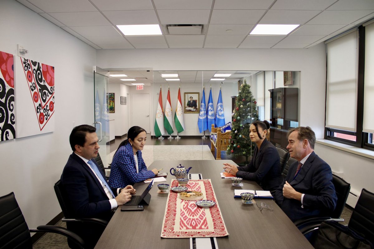 TajikistanPRUN's tweet image. Had a great exchange w/Mr.René van Hell, the Director of Inclusive Green Growth at the @DutchMFA. Recalled our historical&amp;amp;impactful partnership during #UN2023WaterConference&amp;amp; @COP28_UAE . Reiterated our commitment 2 cont.advancing #water issued by utilizing int. platforms. 🇹🇯🤝🇳🇱