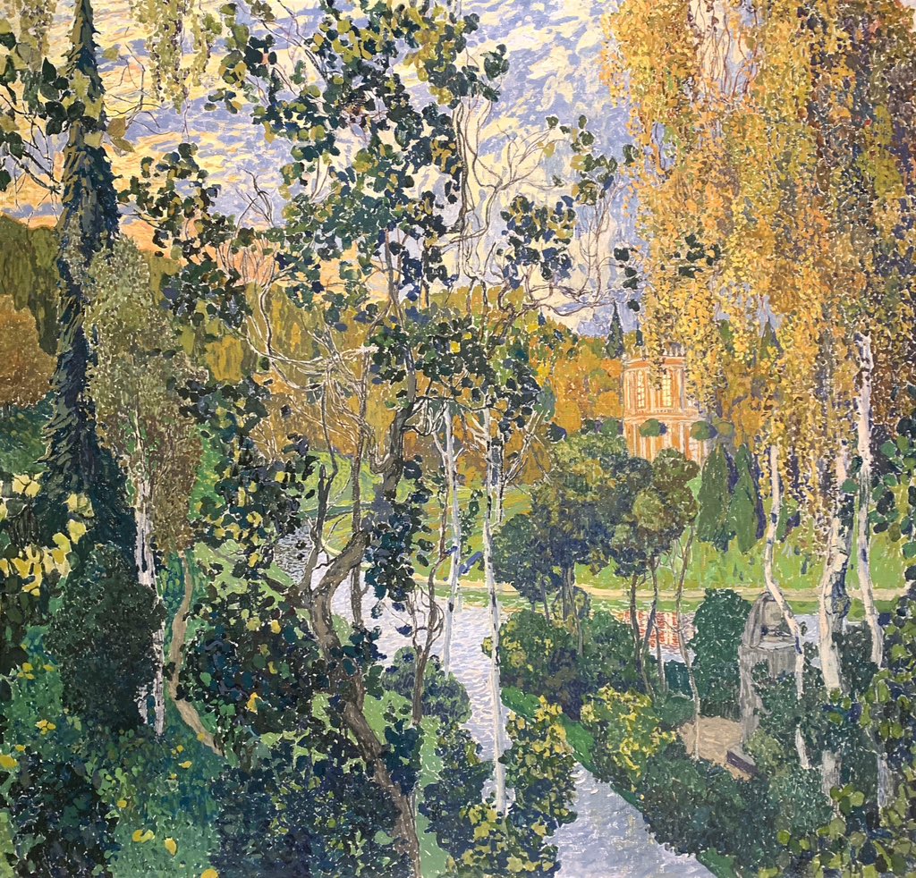 Aleksandr Golovin (Russian, 1863 – 1930)
Landscape. Pavlovsk City.
1911
Tempera on canvas
Tretyakov Gallery, 
Morozov Collection
#Modernism #Masterpiece #Painting #Artist #ArtHistory #Artwork #Museum #Art #Kunst #Arte #BeauxArts #FineArt #Landscape #Golovin #RussianArt