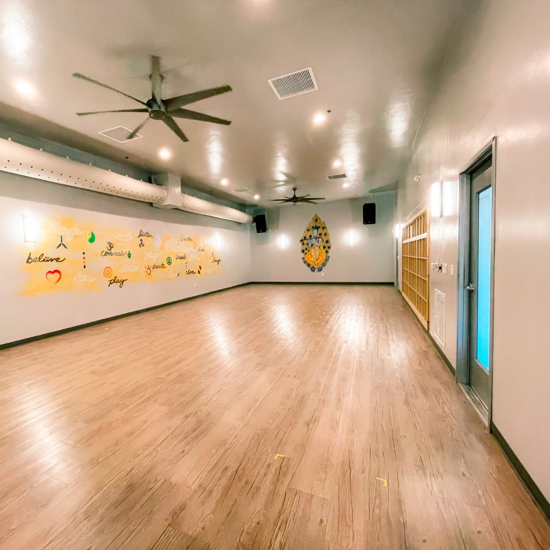 SpottedDogYoga's tweet image. Our studio was once a large, empty space that we transformed into a cozy and inviting sanctuary for community &amp;amp; self-care.  Check out these before and after photos to see how we turned our vision for the studio into reality.