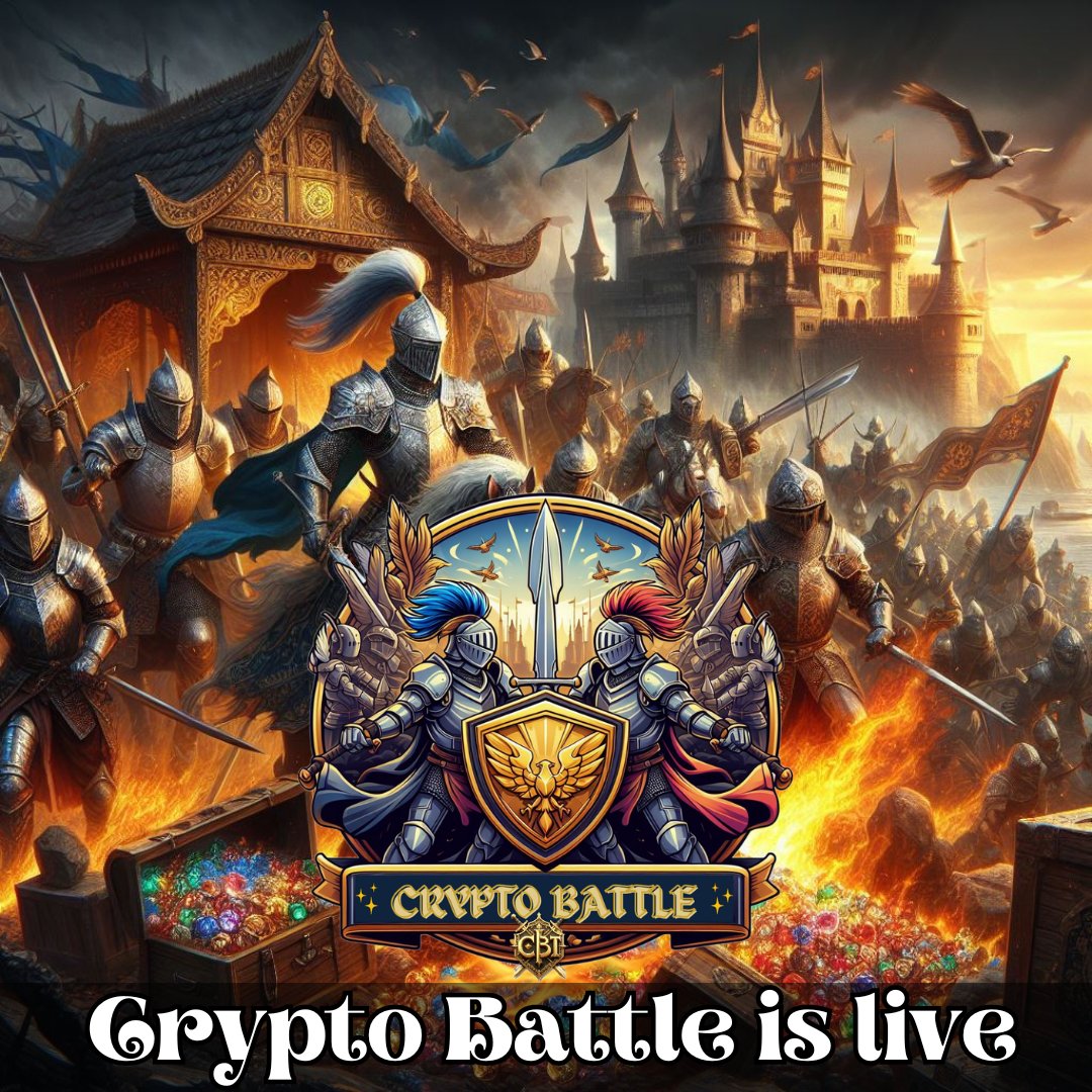 CRYPTO BATTLE  is live!
Unleash your inner hero, defy fate, and claim your fortune in a realm forged by blockchain. Conquer epic quests, dominate arenas, and rewrite destiny. 🌟🔥

Join the fray, CryptoBattler! ➡️ cryptobattlep2e.live 🚀
#CryptoBattle #P2E #Launch #Epic