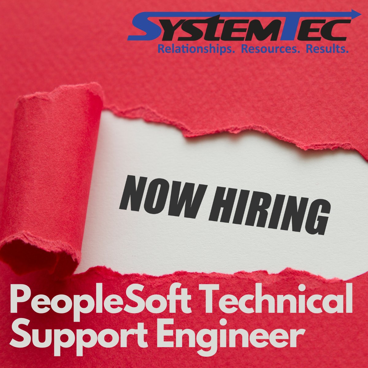 We're hiring a PeopleSoft Technical Support Engineer for a mostly remote role (candidates may need to occasionally come on-site to Clemson, SC for meetings) Learn much more and apply today: systemtec.net/.../peoplesoft…
#peoplesoft #hcmtechnology #hiringnow #scjobs #stillhiring