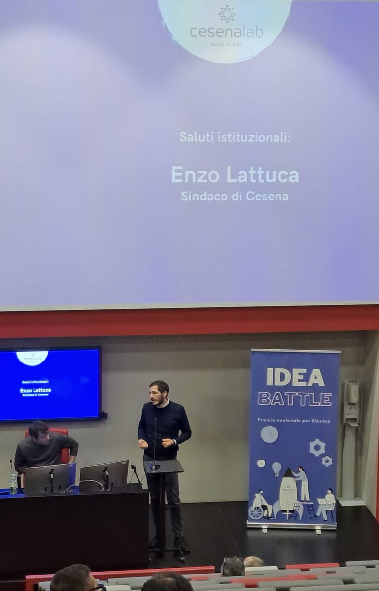 Oggi siamo alla premiazione di Idea Battle II di @Cesenalab! 🚀

Con  il sindaco Enzo Lattuca, a sostegno dell’#innovazione e del #progresso.

Complimenti a tutte le realtà che hanno partecipato!

#startup #Cesena