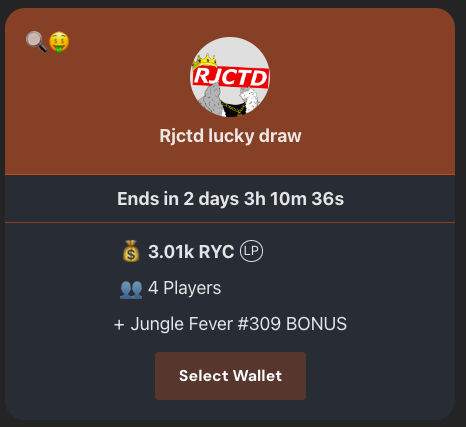 JungleFeverNFT's tweet photo. ππ The RJCTED Craffle is LIVE and loaded with amazing prizes! π Don't miss out on your chance to win big β join the craffle now! π
@RJCTD_Clubhouse @CraffleBot
https://t.co/B2uwhAowOe
#RJCTD #Craffle #WinBig ππ https://t.co/0nf01wRBdJ