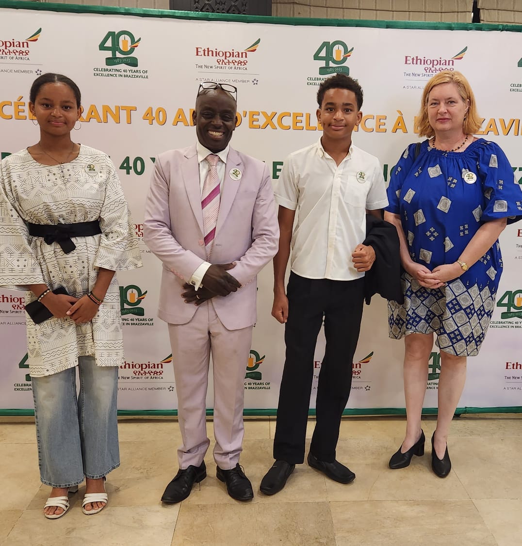 Heureux de compter parmi les invités au 40è anniversaire d'Ethiopian Airlines, une companie partenaire du Système des Nations Unies au Congo.