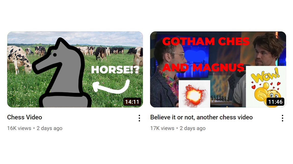 This chess  channels thumbnails