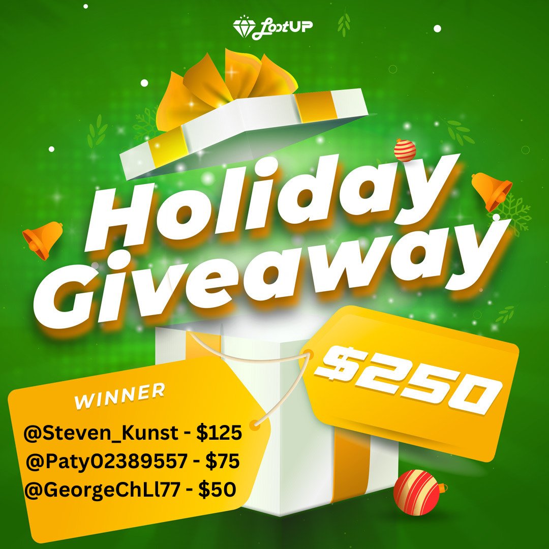 LootUpMe's tweet image. Thanks for participating in our $250 Giveaway!  The Winners:

@Steven_Kunst
@Paty02389557
@GeorgeChLl77

Be sure to check out our on-going Holiday Giveaways with thousands of winners!  #LootUp #LootUpApp #extramoney #sidehustle