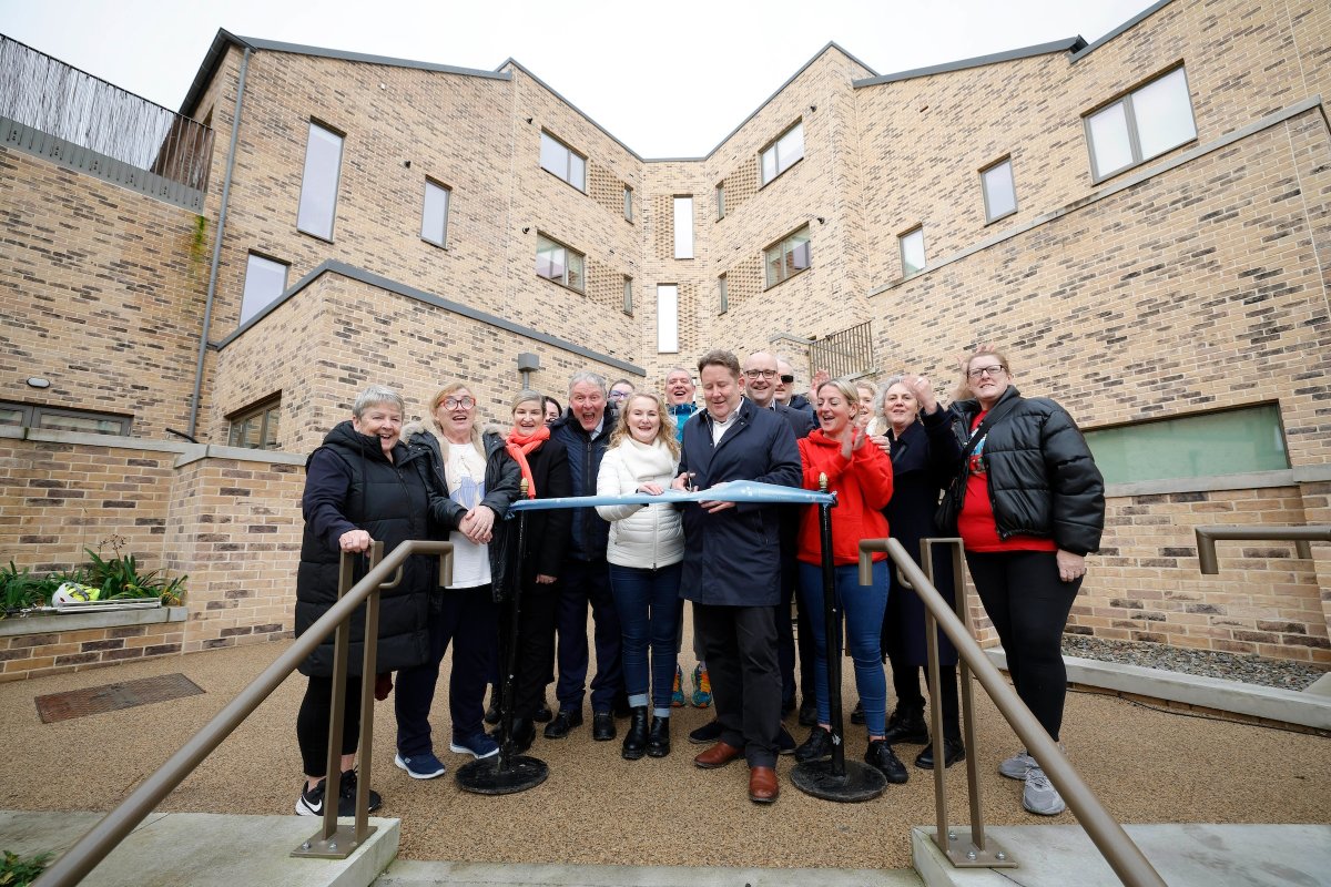 Sod turning & launch @ O’Devaney Gdns #D7 today: Launch of completion of phase 1A: 56 units @ Montpelier Ave & Montpelier Close & further construction in progress for a total of 1044 homes. @dubcitycouncil @lordmayordublin @depthousingirl #housing #communityengagement #bartra