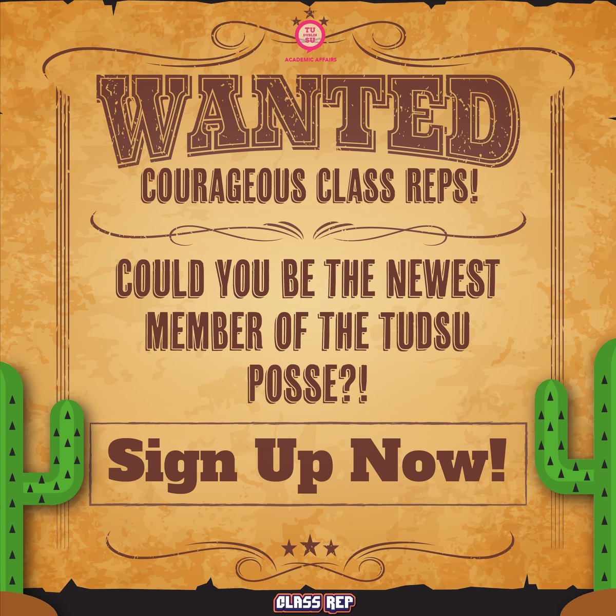 Saddle up for round 2 🤠 forms.office.com/pages/response…
#tudublinstudents #classreps