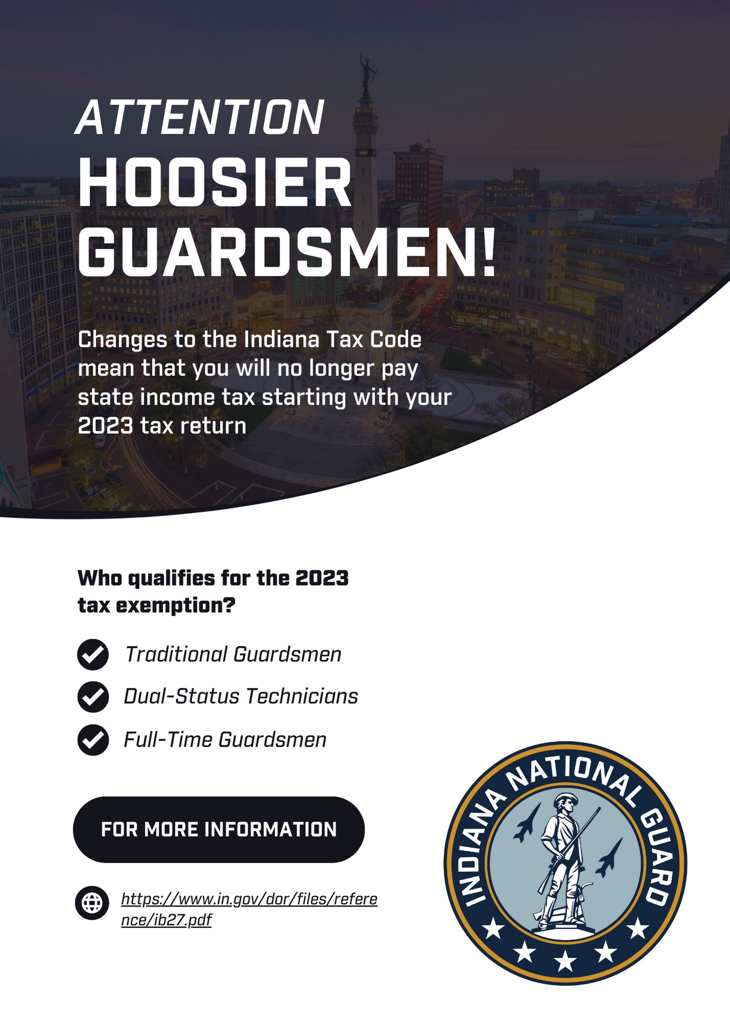 Indiana National Guard على X: &ldquo;An important announcement for our 
