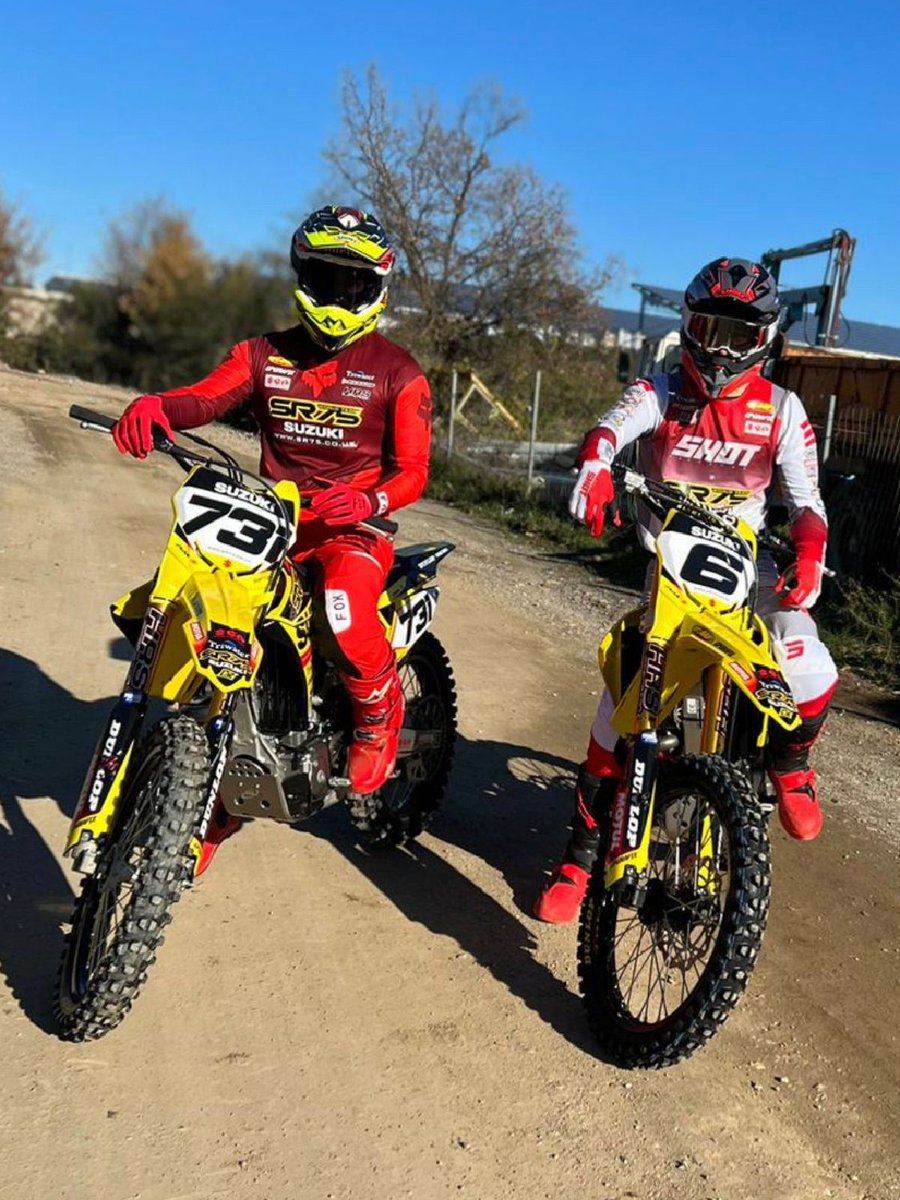 SuzukiBikesUK's tweet image. 2024 news from SR75 World Team Suzuki 🖤💛

The most successful racer in the team's history Thomas Ramette returns alongside new recruit Jake Shipton as the team aim to compete at #Supercross events across Europe and further afield. #Suzuki #RMZ450
