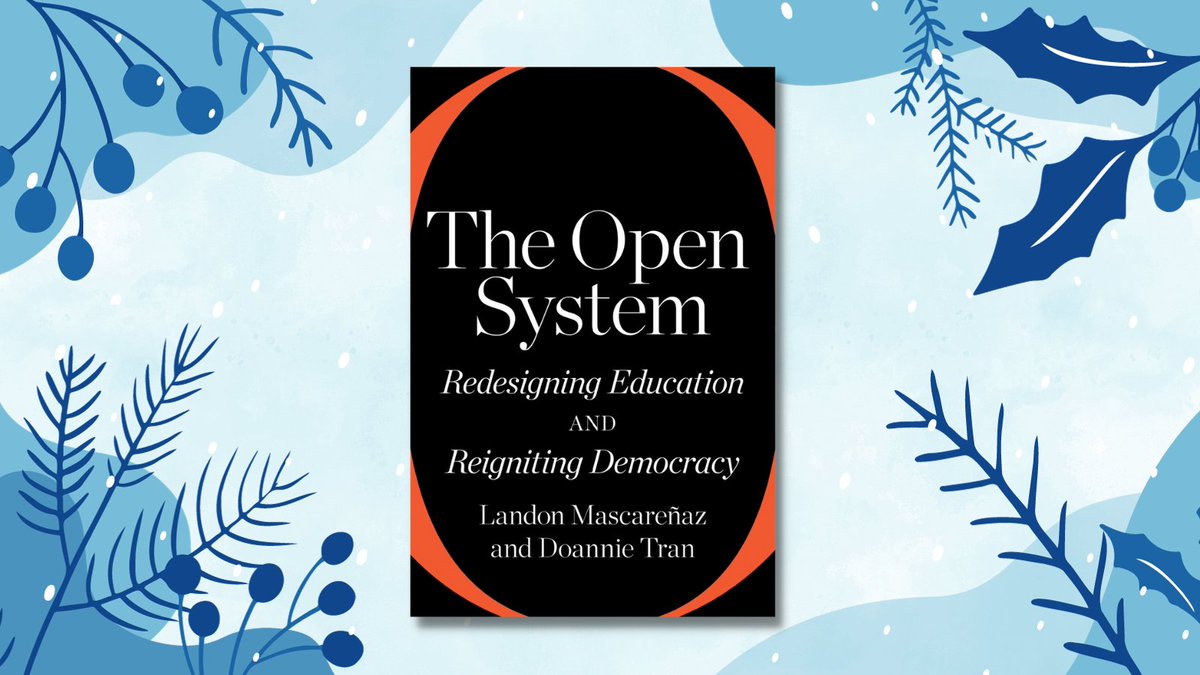 We’re counting down to the holidays by showcasing titles from our gift guide! THE OPEN SYSTEM by @lmascarenaz and @doannietran highlights projects that leaders can use to create openness in educational systems at the school, district, and state levels. bit.ly/3GjXE9Q