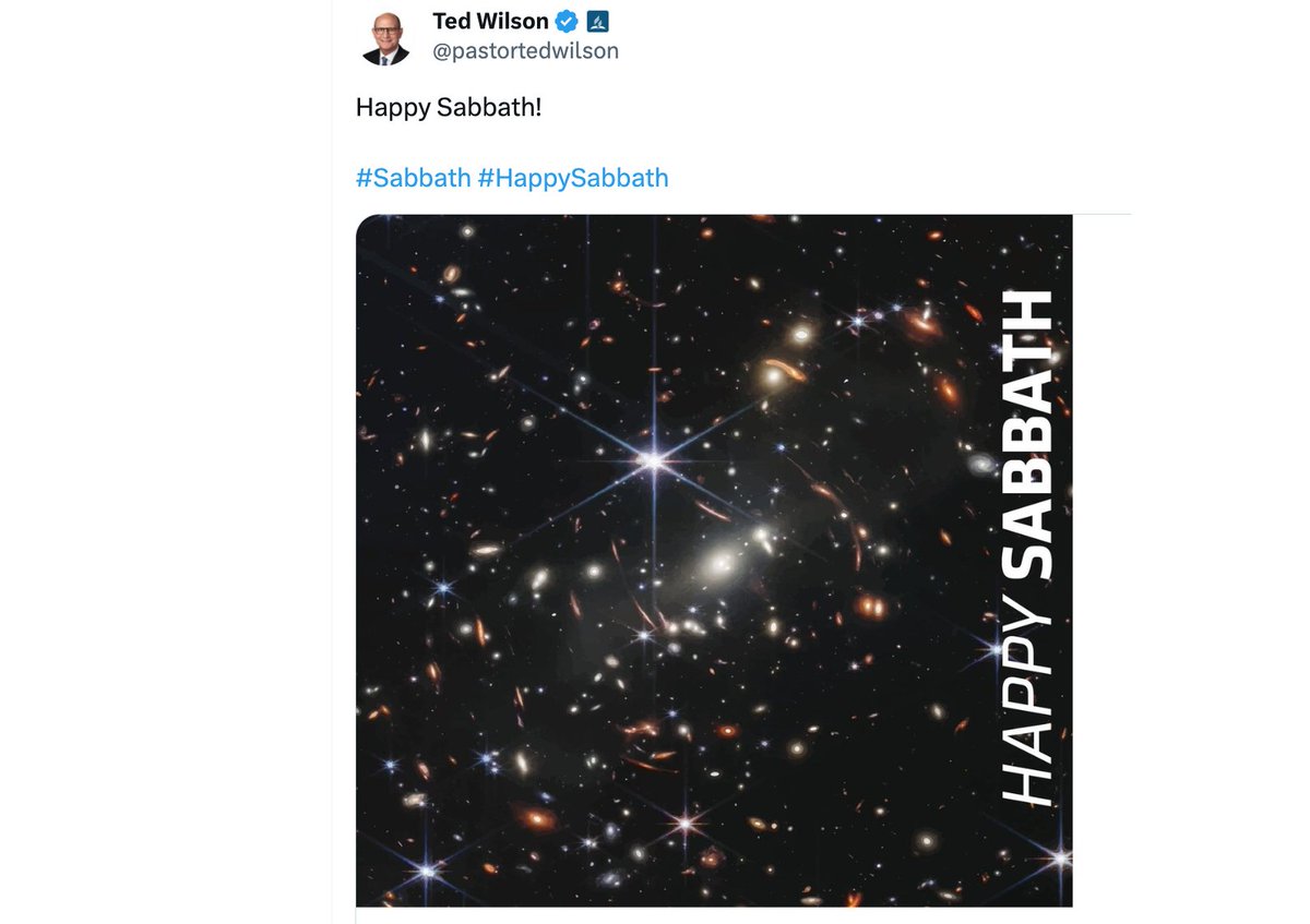 🎶Wilson did u know
That your #Sabbath tweet
Reveals the earth is ancient
Wilson did u know
That those nebulae
Are a billion miles away?
Did u know
That your Twitter fluff
Shows why short time's untrue
The post you made, unthinking
Refutes your Young Earth view
Wilson did u know?
