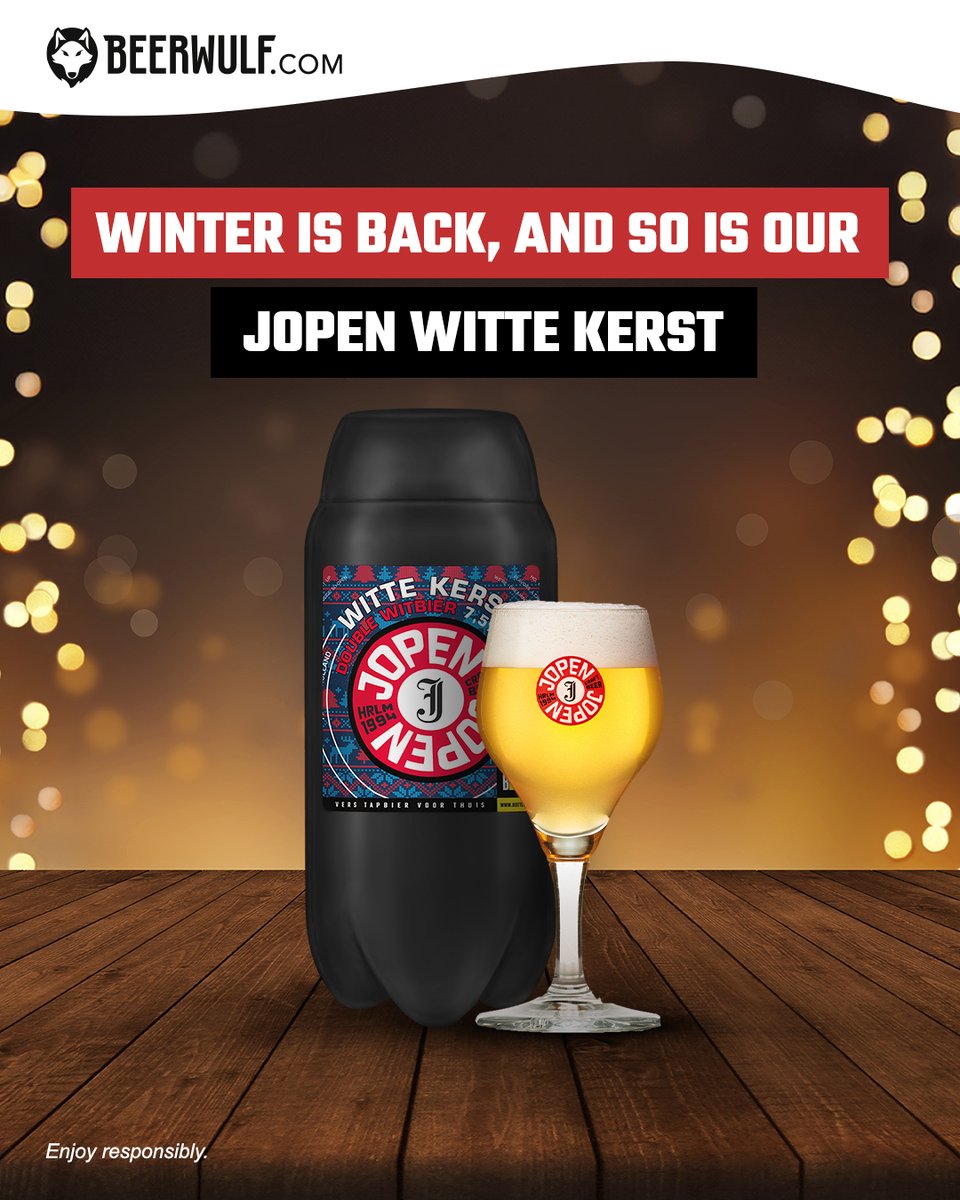 Guess who's making a frosty return? The beloved Jopen Witte Kerst 2L is back to add warmth to your winter nights! 🍻❄️
bit.ly/48p3lPE