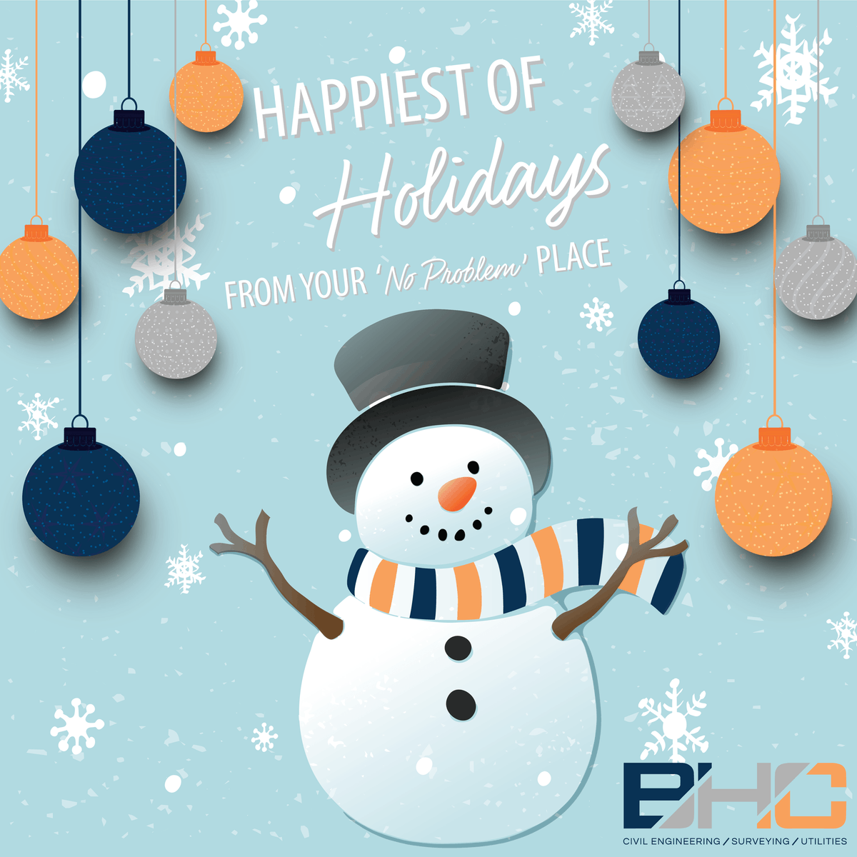 Happy Holidays from BHC! May your holidays be filled with warmth and laughter. We extend our heartfelt gratitude for being a vital part of the BHC family. Wishing you a holiday season full of magic and a fantastic start to the New Year! #HappyHolidays #NoProblemPlace
