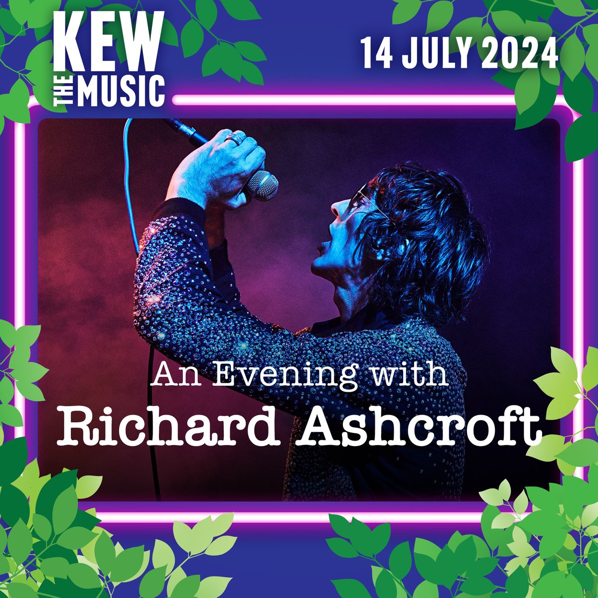 Richard will be headlining at Kew The Music in Kew Gardens, London on Sunday 14th July where he will be performing songs spanning his wonderful repertoire. Don’t miss out. Pre-sale tickets are now on sale! kewthemusic.gigantic.com/kew-the-music-…