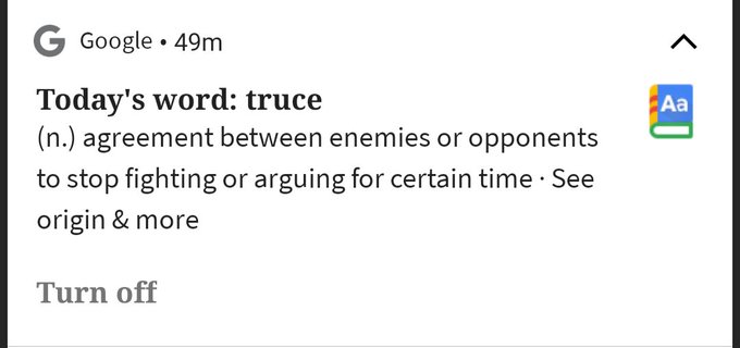 &divide; 🦊🔎  Fox x Google Word of the Day: TRUCE https://t.co/EvHajTCUOy<a href="/tag/brain"class="tags"><span>#brain</span></a><a href="/tag/brainteaser"class="tags"><span>#brainteaser</span></a>