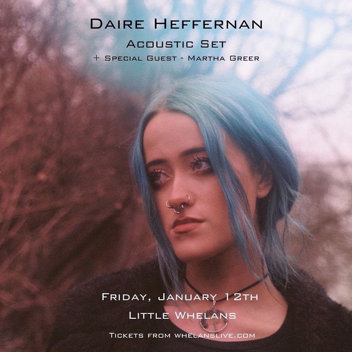 playing my first Dublin gig on Friday 12th January supporting @daireheffernan in @whelanslive :-)