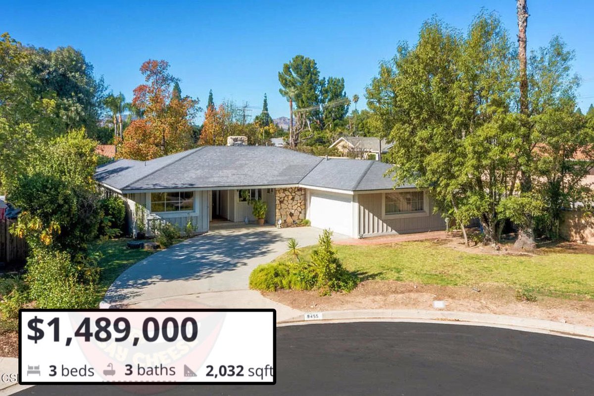 SaycheeseDGTL's tweet image. California's housing market is collapsing, per Newsweek. (This 3 bedroom house costs $1.5M btw)