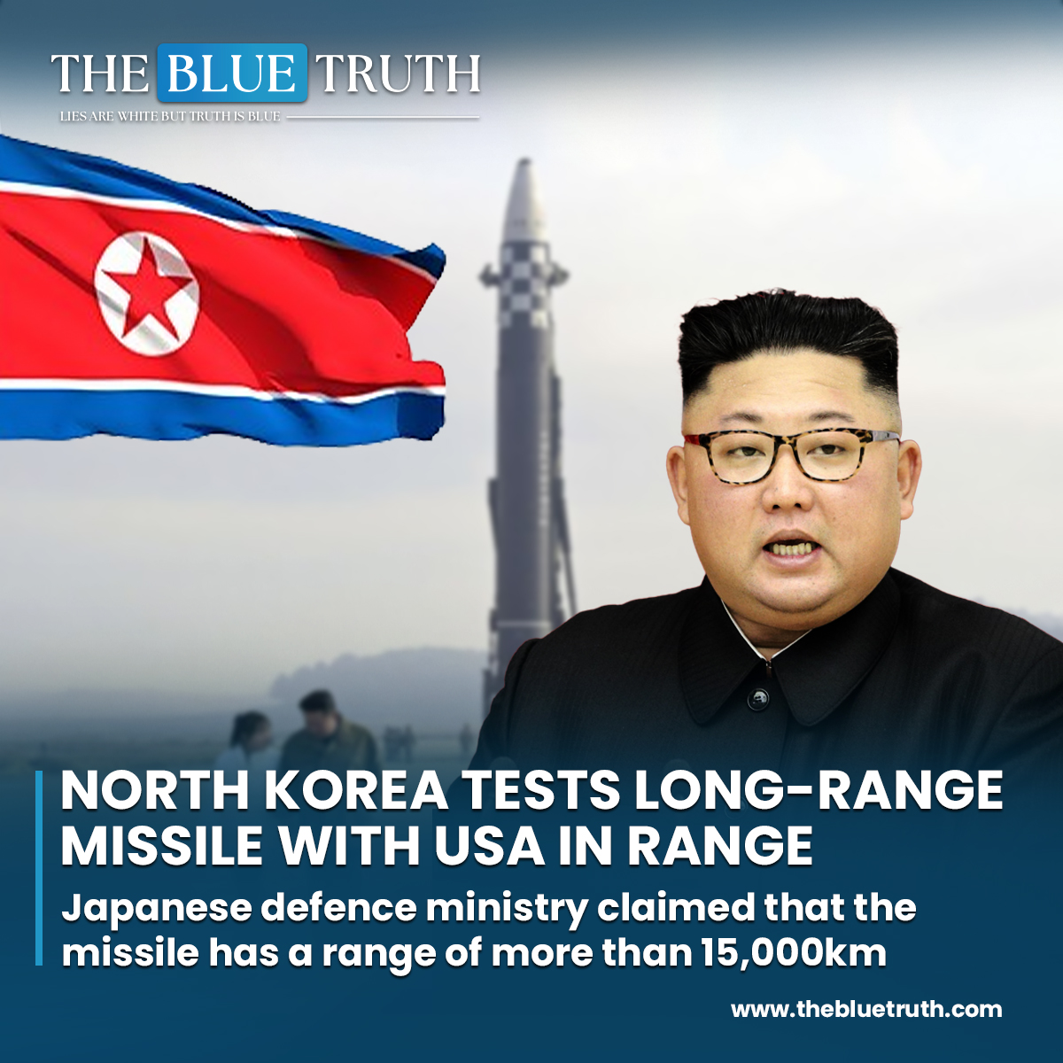 North Korea tests long-range missile with USA in range.
Japanese defense ministry claimed that the ICBM-class missile has a range of more than 15,000km.

#NorthKorea #BallisticMissile #ICBM #EastSea #SecurityCouncil #USJapanAlliance #tbt #TheBlueTruth