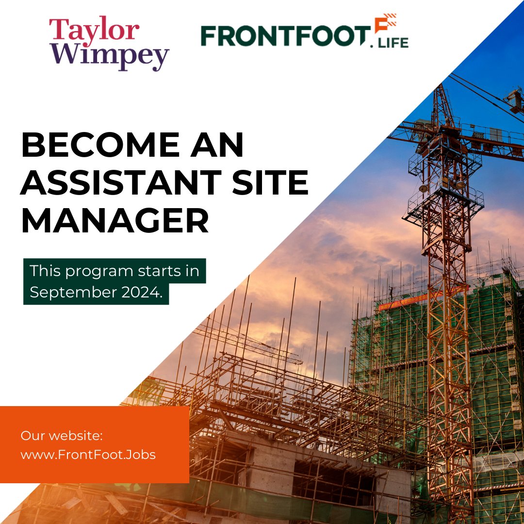 We're partnering with @TaylorWimpey to recruit Service Leavers for Assistant Site Manager roles. Big thanks to Lynette Gleeson & the HR team for making this happen. Applications open Jan 2024. #FrontFootJobs #FrontFootLife #TaylorWimpey #CareerOpportunities #ArmedForcesCommunity