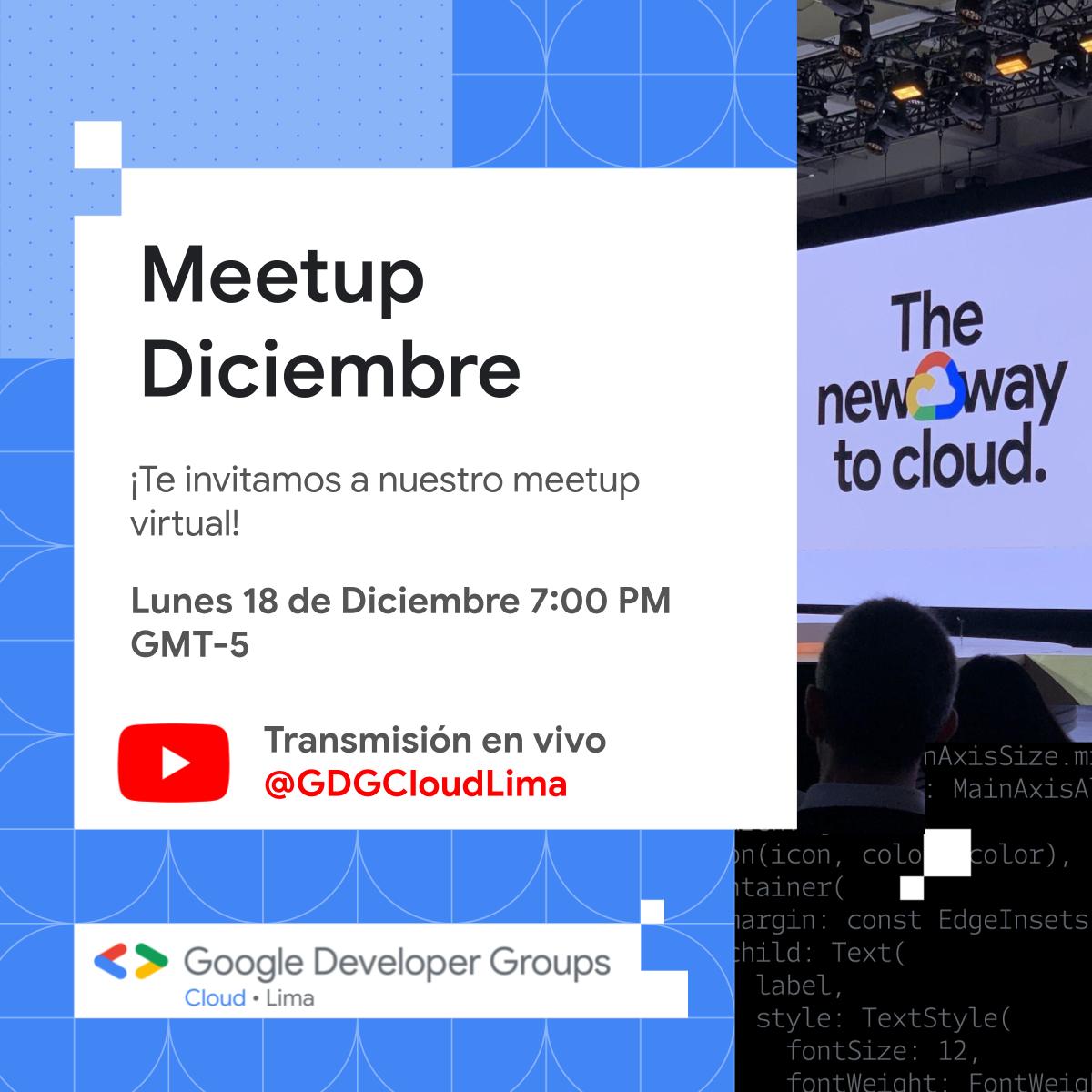 gdgcloudlima's tweet image. Hola chicos, se viene el último #meetup del año😭
Pero queremos cerrarlo con un nuevo formato, ¿Quieres saber más?🤔👀
Conéctate hoy Lunes 18 por🔴🎥#YouTube y aprendamos de los últimos lanzamientos del año en @googlecloud y #AI ☁️🤖
Regístrate shorturl.at/tHM57📝🤓