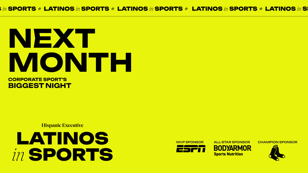 🎉✨ Join us for our inaugural Latinos in Sports event – celebrating Latino leaders in the sports industry. Limited spaces are available!🏅Interested? Fill out this interest form: hubs.la/Q02djgMN0

#HispanicExecutive #LatinosInSports #ExclusiveEvent #SportsLeaders