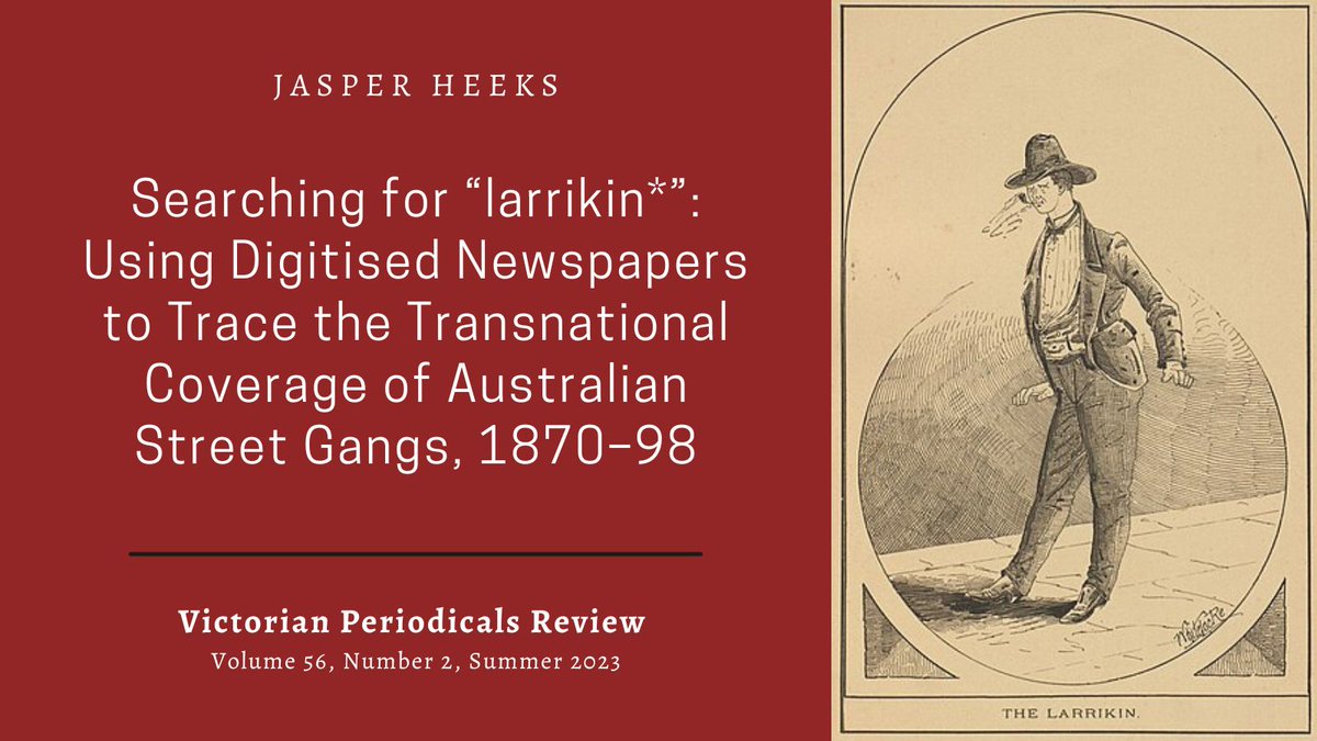 VPR (@vpreditors) on Twitter photo Jasper Heeks demonstrates the unique attributes of digitized sources by tracing the transnational coverage of Australian street gangs. Discover the depth and breadth keyword searching can offer in the latest issue of VPR: muse.jhu.edu/pub/1/article/… <a href="/RS4VP/">Research Society for Victorian Periodicals (RSVP)</a> Jasper Heeks demonstrates the unique attributes of digitized sources by tracing the transnational coverage of Australian street gangs. Discover the depth and breadth keyword searching can offer in the latest issue of VPR: muse.jhu.edu/pub/1/article/… <a href="/RS4VP/">Research Society for Victorian Periodicals (RSVP)</a>