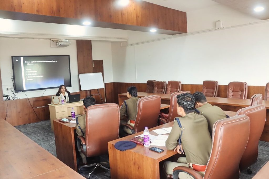 Sessions on various  laws addressing crimes against women & children was presided by our Founder/President.The training was conducted by North Eastern Police Academy for the newly recruited IPS officials #crimesagainstwomen #crimesagainstchidren #dvact #sexualharrasment