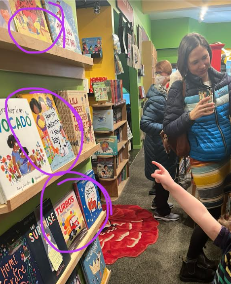 A little buddy found a trifecta of my books at Mystery to Me Bookstore. (How to Love a Grandma, How to Welcome a New Baby, and Turbo's Special Delivery.) @kaitfeldmann @leewildish @edmarticorena @randomhousekids @KnopfBFYR @ClarionBooks @HarperChildrens