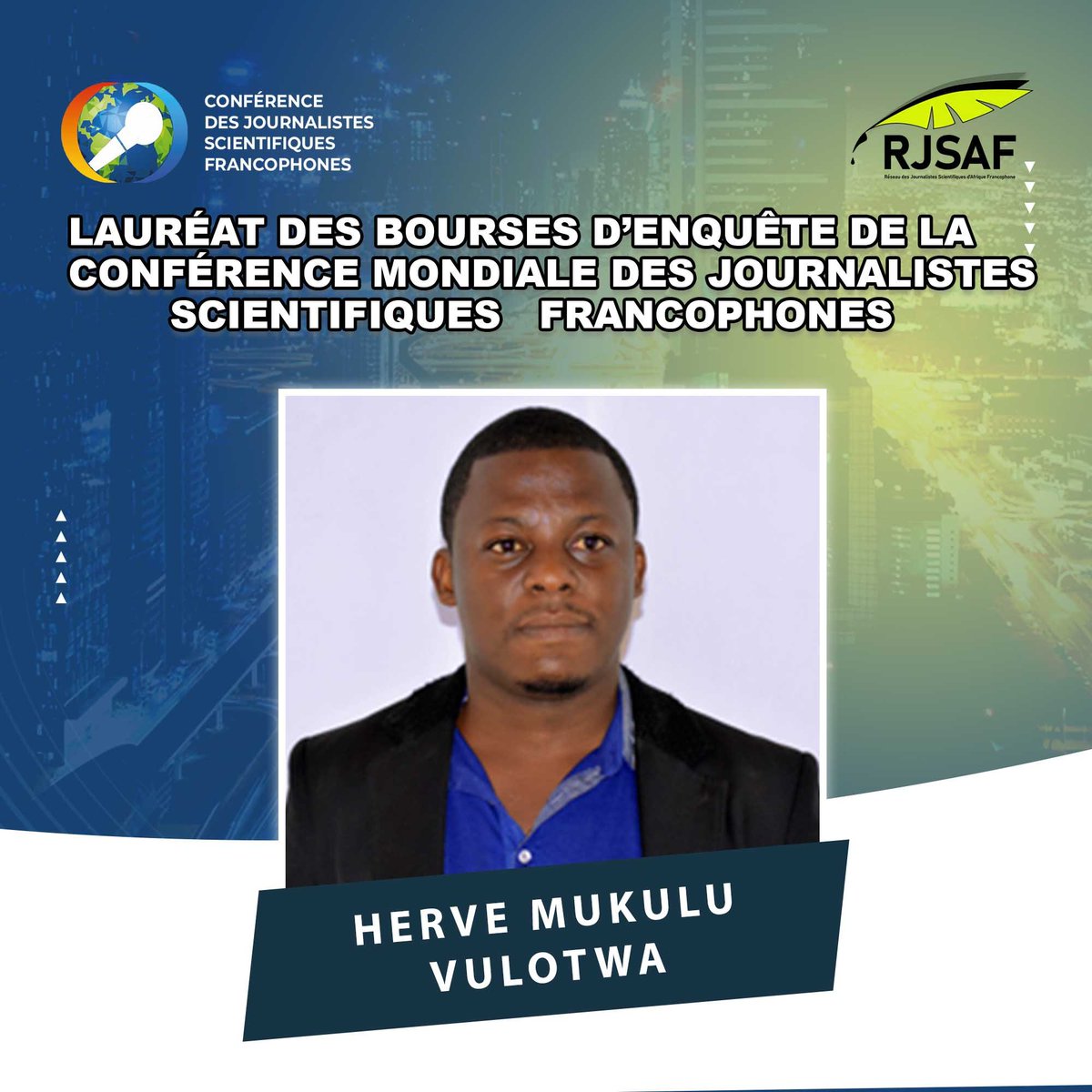 Journaliste-reporter staff à Lavoixdelucg et éditeur de Greenafia, Mukulu Vulotwa Hervé est spécialisé dans le journalisme environnemental depuis une dizaine d'années. Son travail a été couronné par 3 prix journalistiques. Il est l'un des lauréats de notre bourse d'enquête.