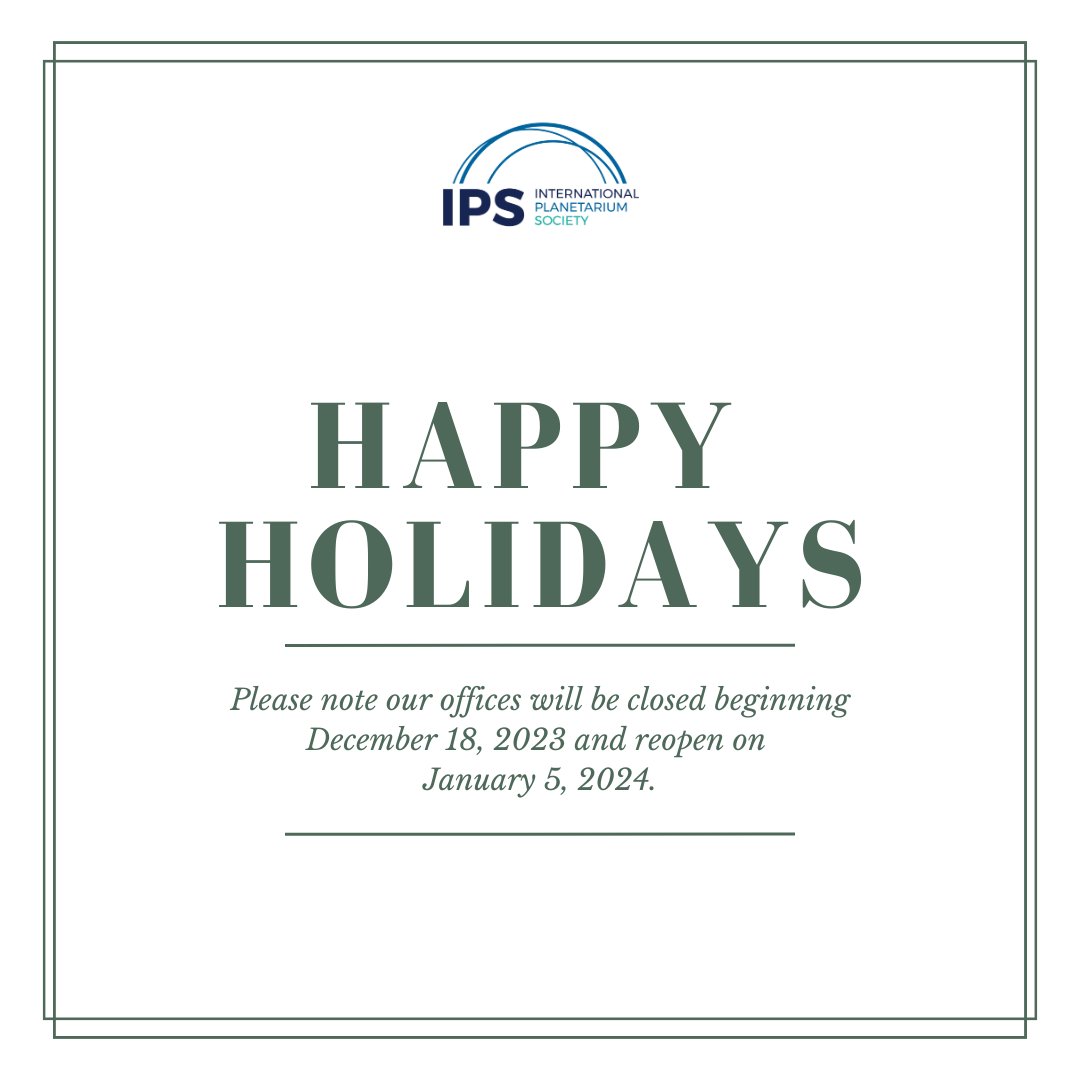 Happy Holidays from IPS! Please note our offices will be closed beginning December 18, 2023 and will reopen on January 5, 2024.