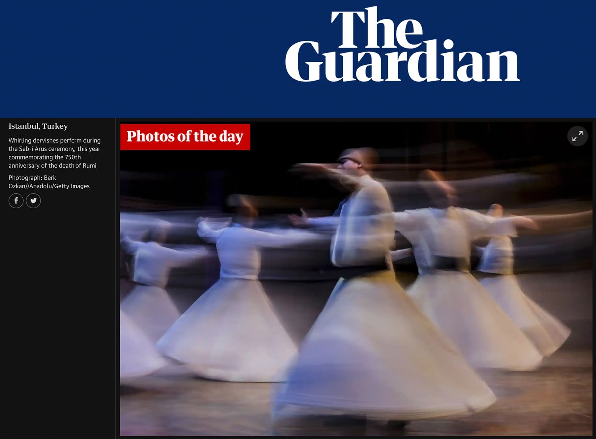 Photos of the day – Monday theguardian.com/uk-news/galler… #SebiArus #Mevlana 📸 Berk Özkan @berkozkn @anadoluimages