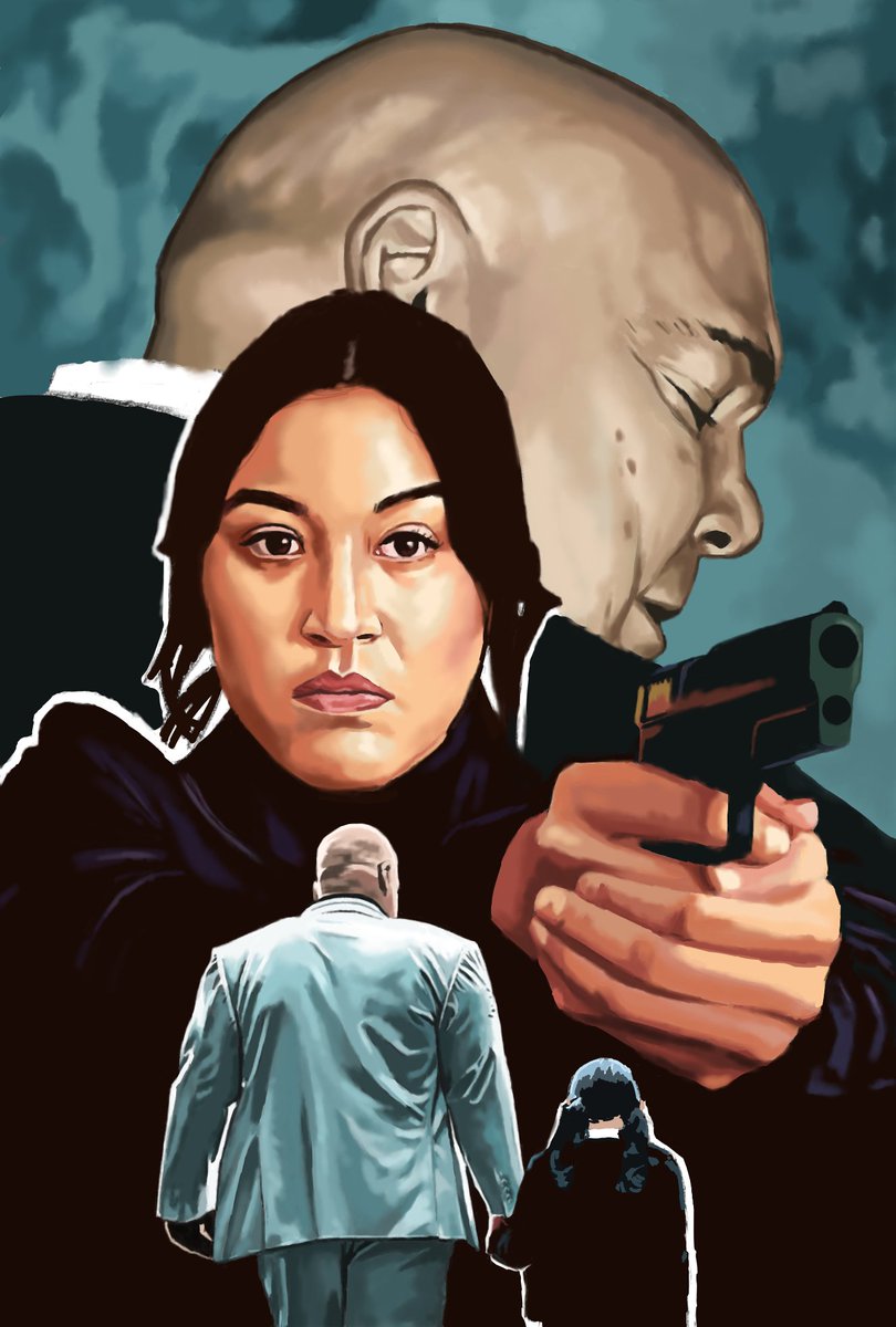 It's a #MayaMonday! The new #Echo trailer from the weekend looks great. I'm almost done painting this. Still need to render Lil Maya and some background elements. #WIP #MayaLopez #Kingpin #WilsonFisk #AlaquaCox #VincentDOnofrio #fanart