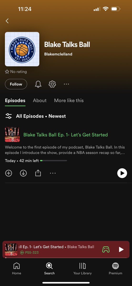 Just published my first podcast episode! Blake Talks Ball on Spotify. A podcast about all things NBA. Appreciate anyone who would tune in and give it a listen!
